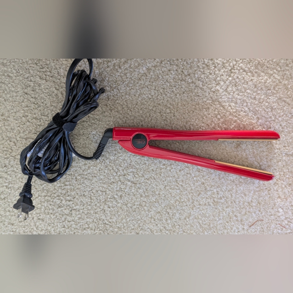 CHI for ULTA Beauty 1” Tourmaline Ceramic Flat Iron – Red